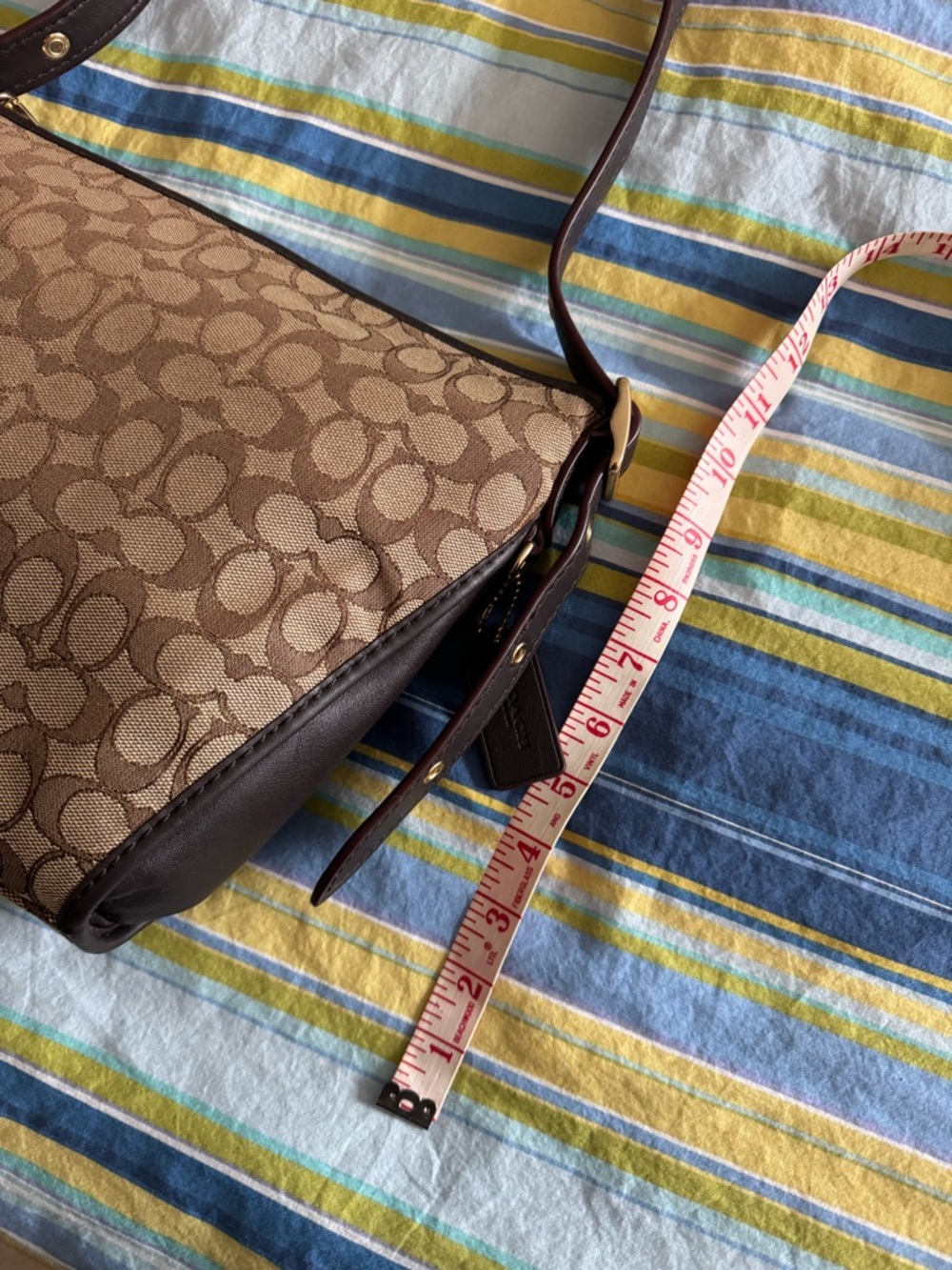 Coach Brown Signature Crossbody Bag ne - Picture 15 of 16